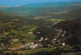 Delcampe - 63 - Saint Nectaire - L'Etablissement Thermal Et Vue D'ensemble Aérienne - Saint Nectaire