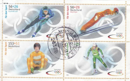 GERMANY Bundes 2237-2240,used,cut On Paper - Hiver 2002: Salt Lake City