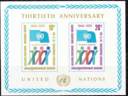 UNO New York [1975] MiNr 0283-84 B Block 6 ( **/mnh ) - Unused Stamps