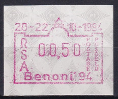 MiNr. 13 Südafrika, Automatenmarken 1994, 20. Okt. Briefmarkenausstellung BENONI ’94- Postfrisch/**/MNH  - Frankeervignetten (Frama)