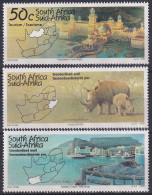 MiNr. 953 - 955 Südafrika 1995, 15. Febr. Tourismus (II - IV) - Postfrisch/**/MNH  - Unused Stamps