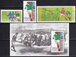 MiNr. 956 - 958, Block 36 Südafrika 1995, 25. Mai. Rugby-Weltmeisterschaft, Südafrika - Postfrisch/**/MNH  - Ungebraucht