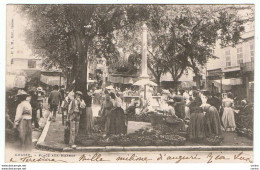 GRASSE:  PLACE  AUX  HERBES  -  POUR  L' ITALIE  -  PHOTO  -  FP - Plazas De Mercados