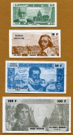 BANQUE ENFANTINE : LOT De 4 BILLETS - Fiktive & Specimen