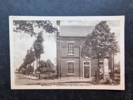 CP BELGIQUE BELGÏE  (V2214) HELCHTEREN (2 Vues) Gemeentehuis En Standbeeld 1914 18 - Houthalen-Helchteren