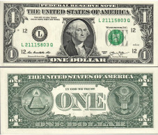 USA 1 Dollars  L  2013  UNC - Biljetten Van De  Federal Reserve (1928-...)