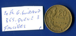 20  Fr   Numero  865  Queue 3 Faucilles - 20 Francs