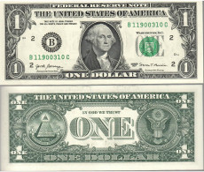 USA 1 Dollars  B  2017  UNC - Biljetten Van De  Federal Reserve (1928-...)