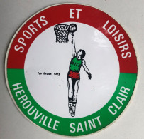 Autocollant Vintage Basketball - Club Herouville Saint Clair - Pub Roger Rots ? - Bekleidung, Souvenirs Und Sonstige