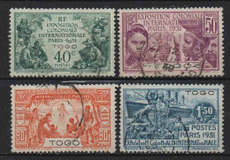 Togo   - 1931 - Exposition Coloniale De Paris   - N° 161 à 164  - Oblit - Used - Gebraucht