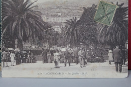 MONTE  CARLO   -    LES JARDINS       1917 - Monte-Carlo