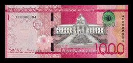 República Dominicana 1000 Pesos Dominicanos 2014 Pick 193a Low Serial 984 Sc Unc - Dominicana