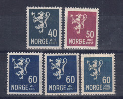 Norwegen 1941 - Markenlot Aus Nr. 228 - 230, Postfrisch ** / MNH - Neufs