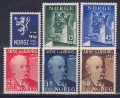 Norwegen 1949 / 1951 - Markenlot Aus Nr. 347 - 371, Postfrisch ** / MNH - Nuovi