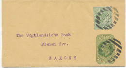 GB 190?, EVII ½d Yellow-green Superb Wrapper Together W. ½d Blue-green With Clear Barred Cancel "G / E.C / 16" (Dubus Ty - Lettres & Documents