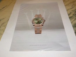 ANCIENNE PUBLICITE  MONTRE ROLEX OYSTER PERPETUAL 2017 - Other & Unclassified