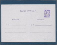 France Entiers Postaux - Type Iris 1fr20 Violet - Carte Postale - Standard- Und TSC-AK (vor 1995)