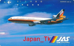 JAPAN Telefonkarte- JAA Airline, Flugzeug -  Siehe Scan - Aviones