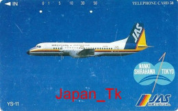 JAPAN Telefonkarte- JAA Airline, Flugzeug -  Siehe Scan - Aviones