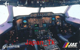 JAPAN Telefonkarte- JAA Airline, Flugzeug -  Siehe Scan - Aviones