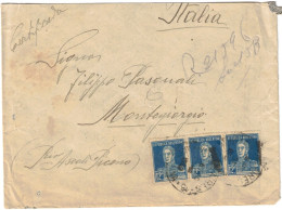 Argentine - Argentina - Buenos Aires - Lettre Pour MonteGiorgio (Italie) - Divers Cachets Au Dos - Août 1924 - Storia Postale