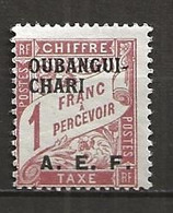 OUBANGUI 1928 .  TAXE  N°  9 . Neuf (*) Sans Gomme . - Neufs