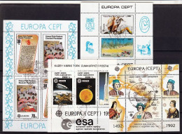 Cyprus(Turkije) Europa Cept Blokken Div.    Gestempeld, Zie Scan!! - Collections