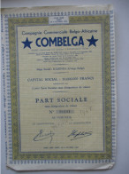 Société Commerciale Belgo-africaine -COMBELGA - 1952 KABINDA Congo Belge - Africa