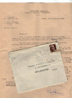 TB 4200 - 1946 - LAC - Lettre - Ecole Nationale D'Administration à PARIS Pour Mr FLEISCHMANN à LONS - LE - SAUNIER - 1921-1960: Modern Period