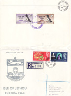 ISLE OF JETHOU 1964  EUROPA  FDC R - Cover - 1964