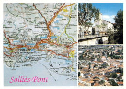 83 - Solliès Pont - Carte Géographique - Multivues - Sollies Pont