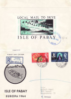 ISLE OF PABAY 1964 EUROPA  MS  FDC  R - Cover - 1964