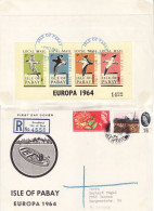 ISLE OF PABAY 1964 EUROPA DE LUXE  MS  FDC  R - Cover - 1964