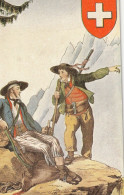 Costumes SUISSES En 1830  Chasseurs De Chamois - Cham