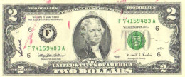 USA:United States:2 Dollars 1995, Letter F - Biljetten Van De  Federal Reserve (1928-...)