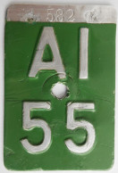 Velonummer Appenzell Innerrhoden AI 55 - Kennzeichen & Nummernschilder