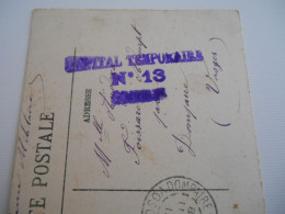 Hopital Temporaire N° 13 CACHET - Santé