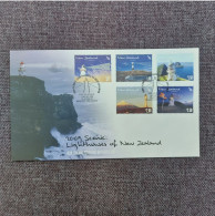 New Zealand 2009 Set Lighthouse Stamps ( Michel 2564/68) Used On FDC - Storia Postale