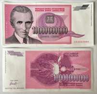 Yugoslavia 10.000.000.000 10000000000 Dinara 1993 Prefix ZA Replacement Nicola Tesla UNC - Yougoslavie