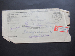 13.8.1947 Österreich Rsb Rückschein Des Bezirksgericht Schwechat / Einschreiben Wien Schwechat 3 - Cartas & Documentos