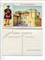 Chromo Format Carte Postale AIGUEBELLE Chateau De MAINTOUE Italie Frederic II De GONZAGUE - Aiguebelle