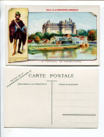 Chromo Format Carte Postale AIGUEBELLE Chateau De PIERREFONDS LOUIS DUC D ORLEANS - Aiguebelle