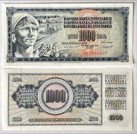 Yugoslavia 1.000 1000 Dinara 1981 Prefix ZB Replacement UNC - Yougoslavie