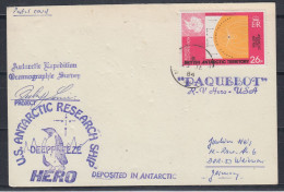 British Antarctic Territory (BAT)  Card Antarctic Exp. Oceanograhic Survey Ms Hero Signature Ca Halley 23 JA 1984 (58788 - Briefe U. Dokumente