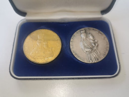 Luxembourg Médaille, Consolatrix Afflictorum", Nina Et Julien Lefevre, 1966, Engels, 1978. Argent - Andere & Zonder Classificatie