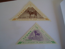 LUNDY    MLN    STAMPS  2 ANIMALS HORSES - Chevaux