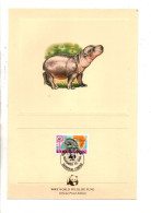 WWF LIBERIA 1984 HIPPOPOTAME NAIN - Cartas & Documentos