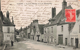 28 - CLOYES - S16755 - La Croix Blanche Et La Rue Montgreffier - A La Croix Blanche Remy Aubergiste Guéguen - L23 - Cloyes-sur-le-Loir