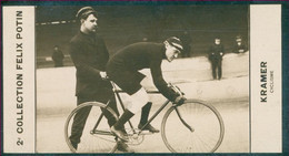 ► Frank Louis Kramer - American Champion Gold Medal Cyclist. Born In Evansville  -  Collection Photo Felix POTIN 1908 - Félix Potin
