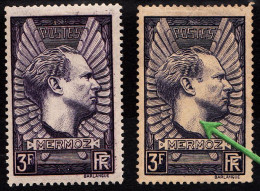 FRANCE - N° 338b* Violet-gris - JEAN MERMOZ ( 1901-1936) - Nuevos